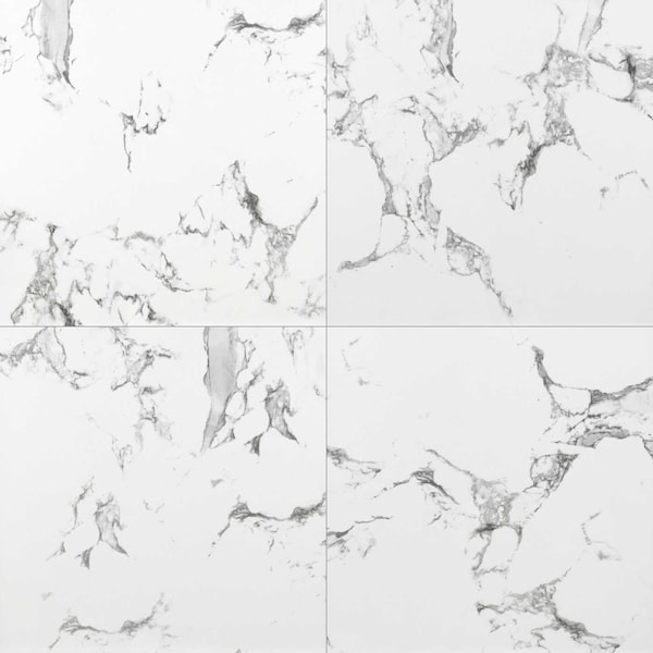 Pietra Statuario 24 X 24 Polished Porcelain Field Tile, 4PK